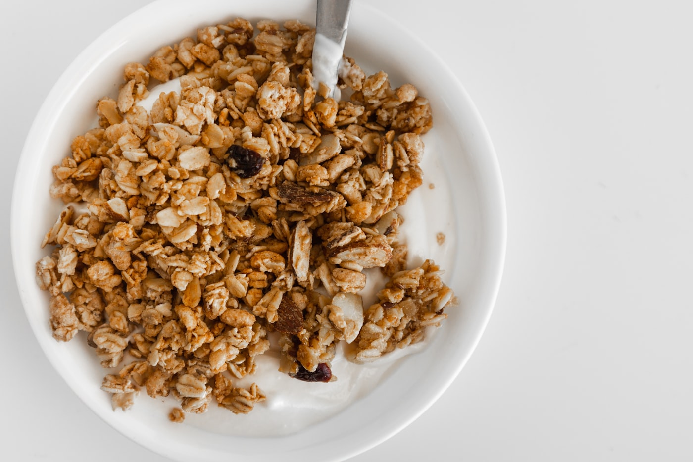 Schüssel Müsli mit Löffel