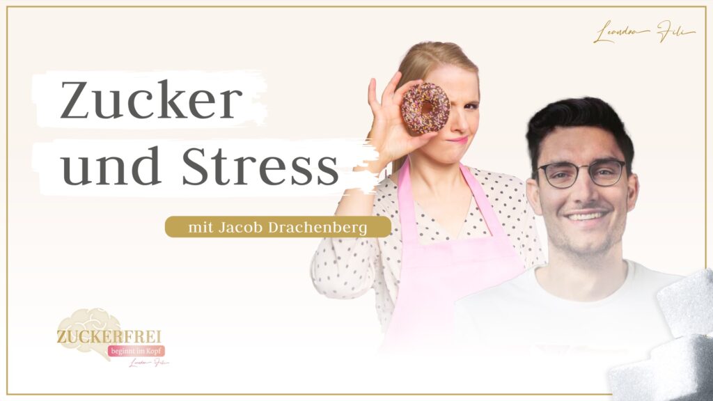 Podcast-Thumbnail „Zucker und Stress“ mit Jacob Drachenberg und Leandra Fili